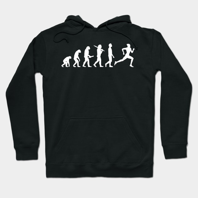 Funny Running Evolution Gift For Runners & Joggers Hoodie by OceanRadar